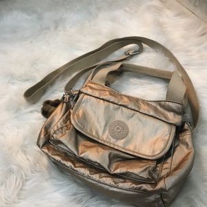 Metallic Gold Crossbody Bag